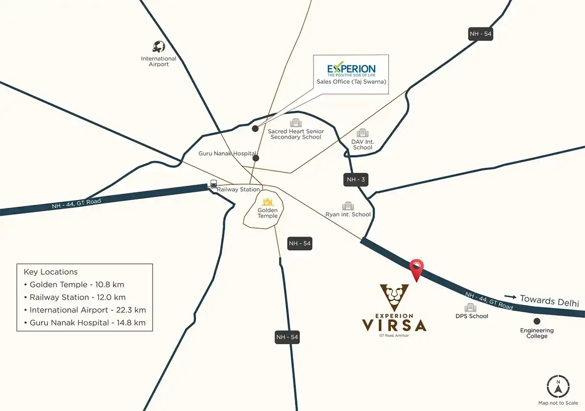 Experion Virsa Location Map