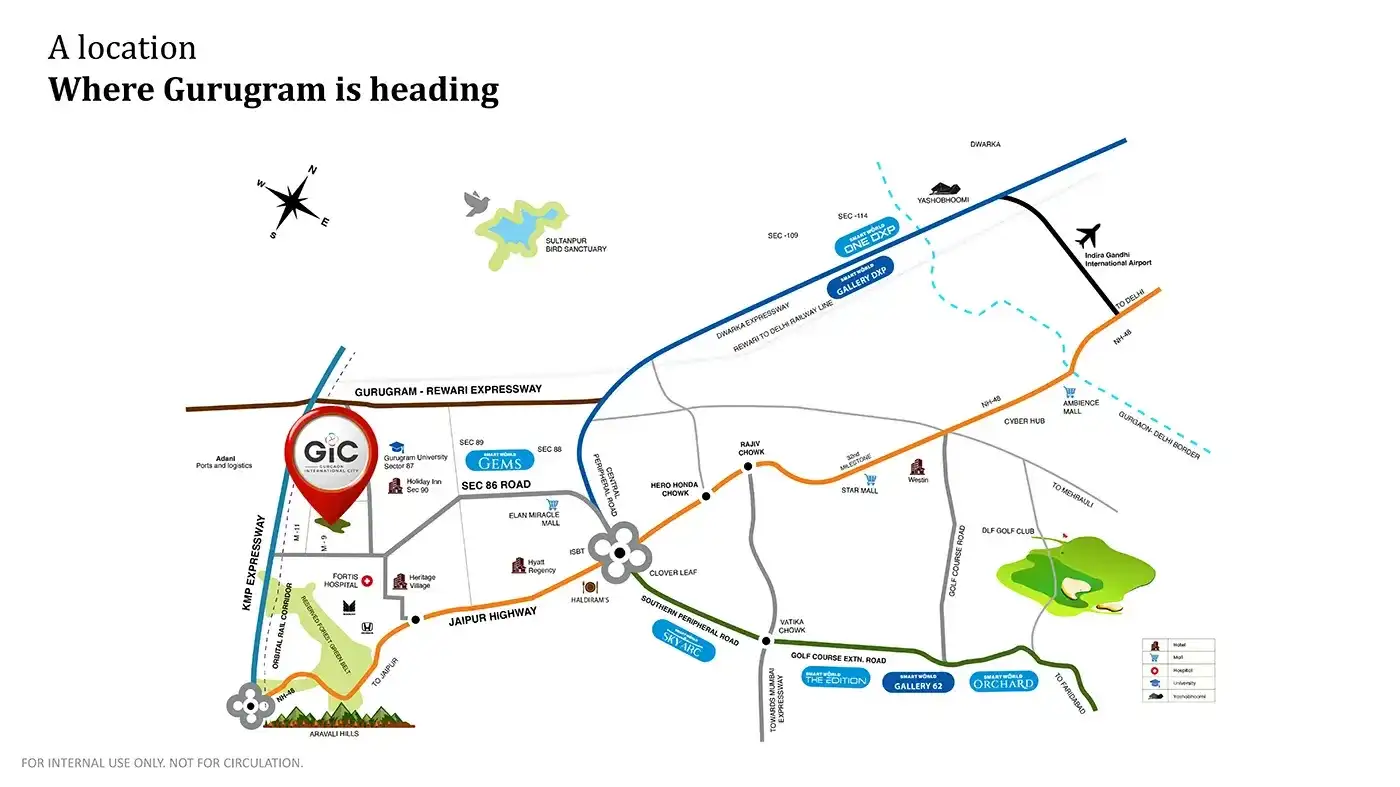 M3M Loft at GIC Location Map