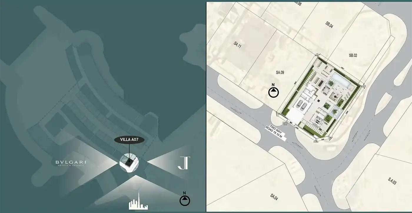 Almal Harrisoni La Mer Location Map