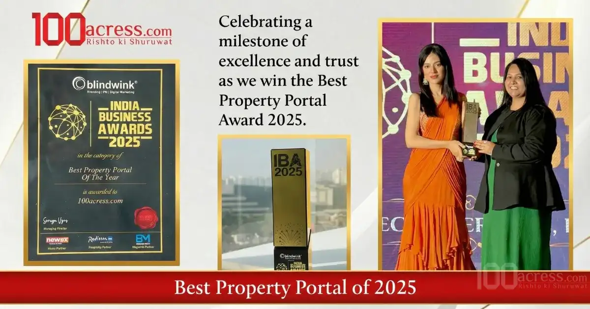 100acress.com Wins Best Property Portal Award 2025 | India Business Awards