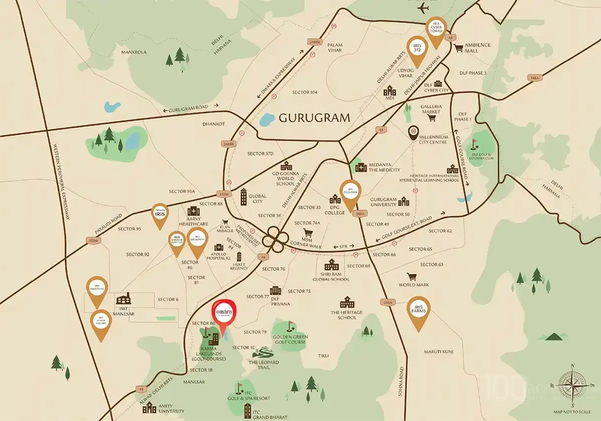 Trehan IRIS Omara Location Map